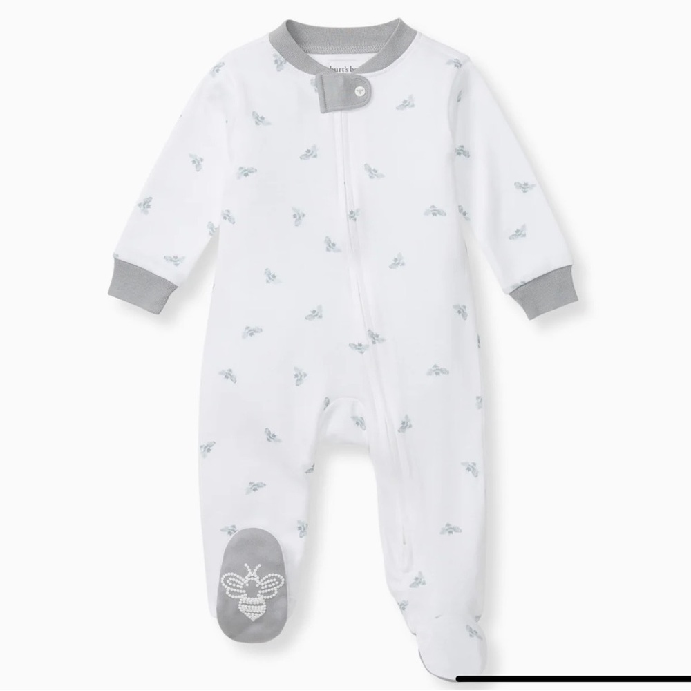 3 Months - Burt’s Bees Baby Golden Bee Organic Cotton Sleep & Play 🐝🩶